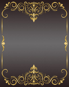 Golden frame