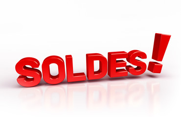 soldes texte 3D