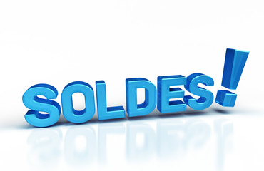 soldes texte 3D
