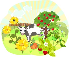 Naklejka premium Agricultural