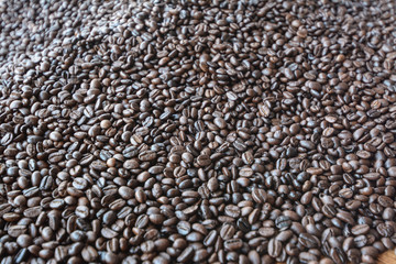 roasted coffee beans, can be used as a background