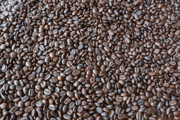 roasted coffee beans, can be used as a background