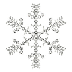 雪の結晶と宝石