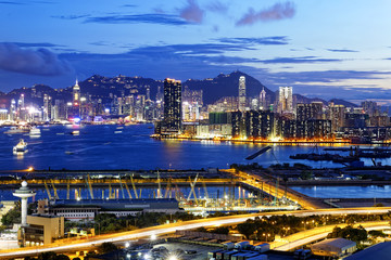 Fototapeta premium Kowloon at night