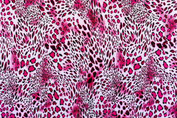texture of print fabric striped leopard