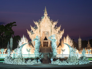 White temple is landmark of Chiangrai, Thailand