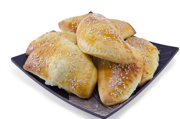 Delicious pancerote on a tray