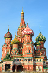 Fototapeta na wymiar Храм Василия Блаженного в Москве