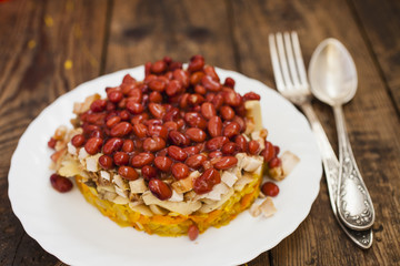 salad with red beans