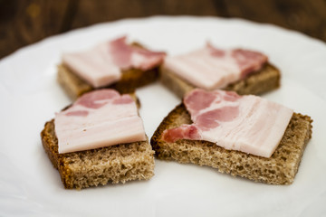 sandwiches from rye bread