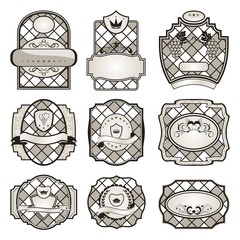 set retro variation vintage labels (11)