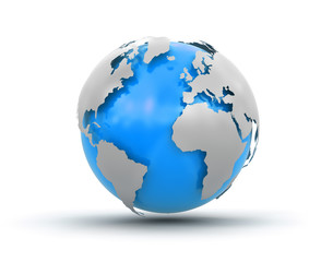 3d Globe (clipping path included)