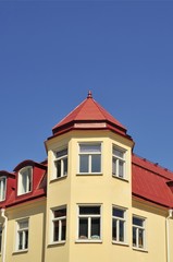 Fototapeta na wymiar Houses in Vaxholm