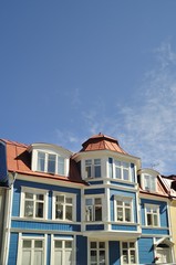 Fototapeta na wymiar Houses in Vaxholm