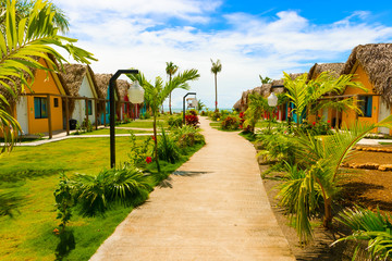 Fototapeta premium Resort at the Pacific Ocean in Panama