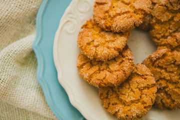 Oatmeal Cookies with Warm Fall Colors