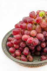 Bunch of red grapes