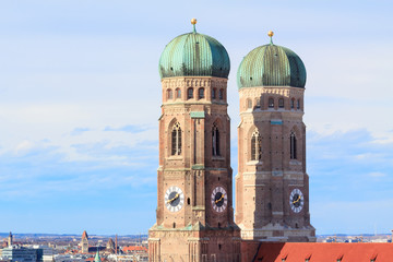 Two towers of Frauenkirche in Munich - 75146816