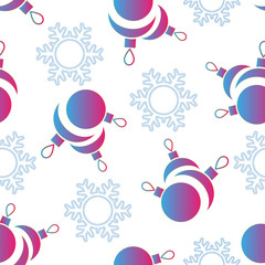 holiday seamless background, Christmas decorations