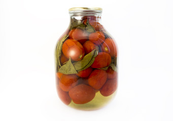 Whole tomatoes jar