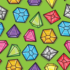 Vector seamless pattern of diamonds