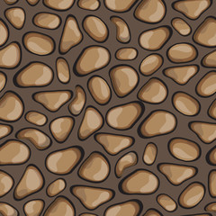 Seamless cartoon stone background for design and decorate