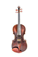 Obraz premium Violin or fiddle from the front side