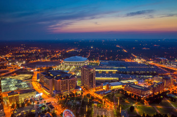 Fototapeta na wymiar Skyline of downtown Atlanta, Georgia