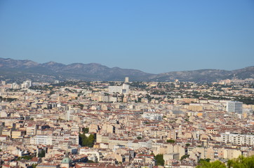 Fototapeta na wymiar Vue panoramique de Marseille 