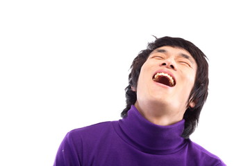 20대 청년 얼굴 클로즈 업