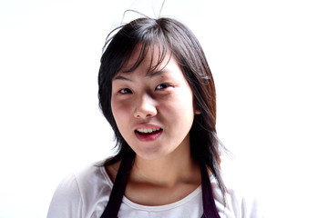 20대 여성 얼굴 클로즈 업