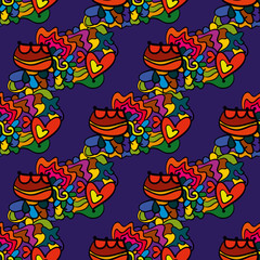 Seamless colorful abstract background