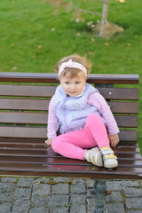 Girl on Bench