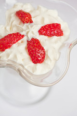 strawberry with cream