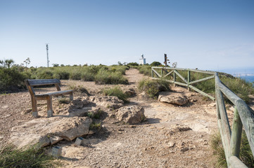 Viewpoint by the Mediterranean Sea