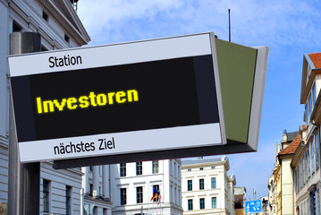Fototapeta premium Strassenschild 27 - Investoren