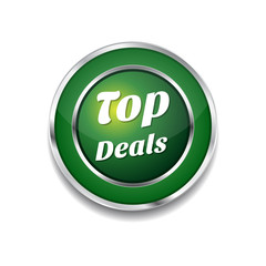 Top Deals Green Vector Icon Button