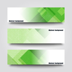 Fototapeta premium Set of banner templates with abstract background