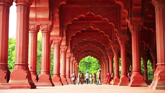 Visitors at Red Fort