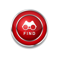 Find Red Vector Icon Button
