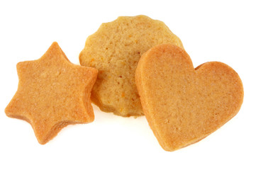 Gâteaux secs maison de différentes formes
