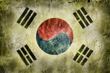 Naklejka premium flag of South Korea