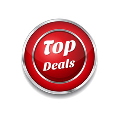 Top Deals Red Vector Icon Button