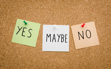 Yes maybe no notes