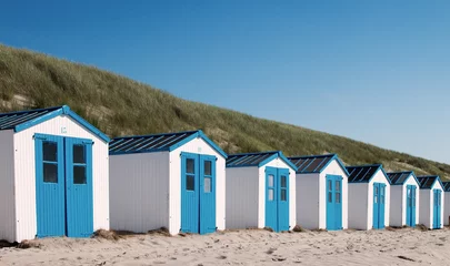 Foto auf Acrylglas Strandhuisjes op Texel © www.kiranphoto.nl