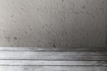 Naklejka premium White wooden old texture