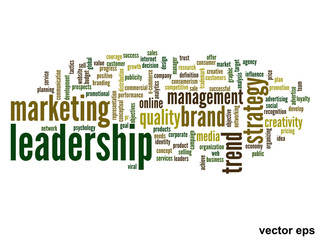 Vector conceptual business word cloud