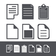 Vector modern file icons set.