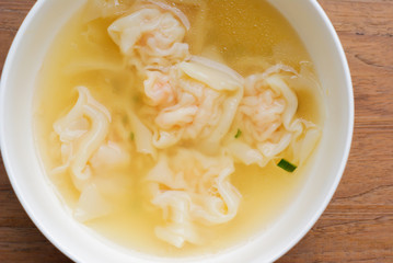 Shrimps Wonton Soup