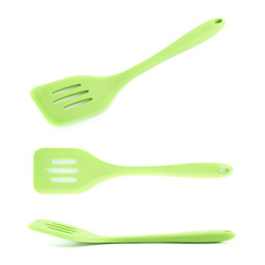 Cooking silicone spatula isolated